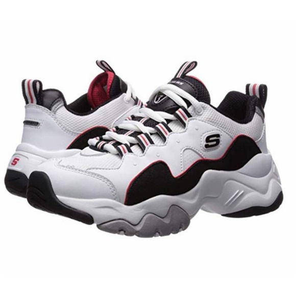 skechers memory foam womens red